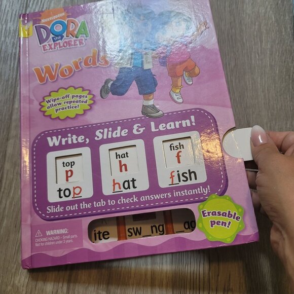 Dora the Explorer: Words (Dora the Explorer Write, Slide & Learn) Hardcover isbn - Picture 2 of 7